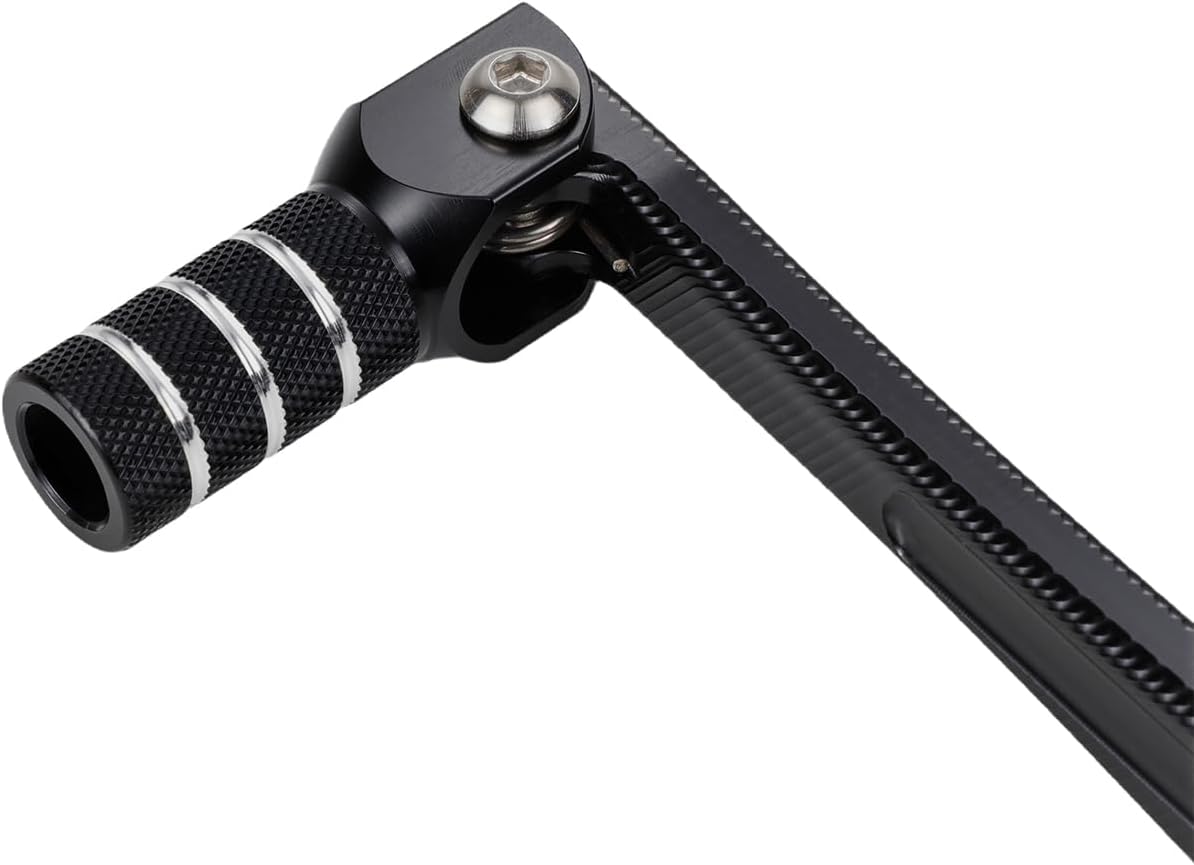 Gear Shifter 10mm Extended CNC for CRF 110 CRF110F CRF110 2013-2026, Dirt Bike Folding Shift Lever Anti-Skid Foldable Tip Anodized Finish Direct Fit Black