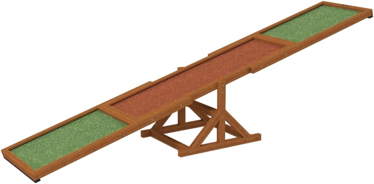 Wooden Seesaw for Dogs and Cats, Durable pet Running Toy, Ideal for Outdoor Exercise.