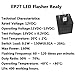 EP27 LED Flasher Relay 5 Pin Fit for 1994-2001 Jeep Cherokee XJ | 1993-1998 Jeep Grand Cherokee ZJ | LED Electronic Turn Signal & Hazard Warn Realy, Stop Hyper Flash, EP27 Flasher Relay