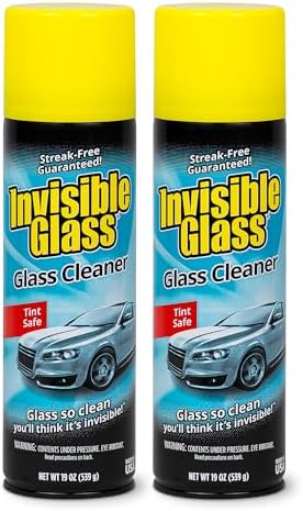 Invisible Glass 91164-2PK Premium Aerosol Glass Cleaner Spray for...