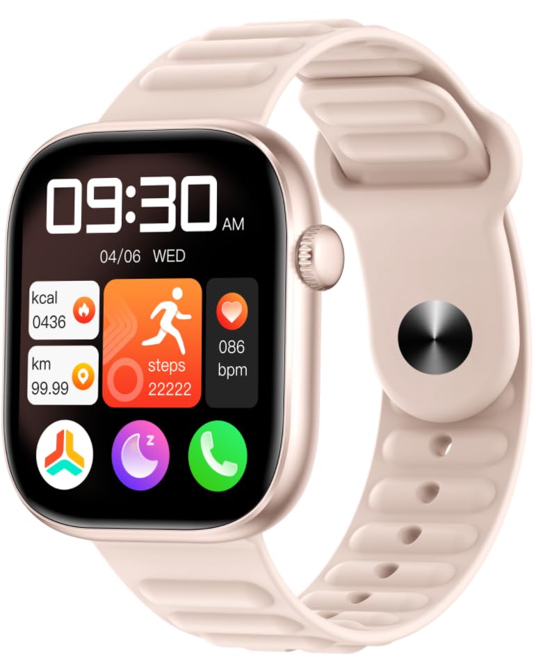 Reloj Inteligente Mujer Smartwatch con Llamada: 1.83'' Digital Smart Watch con Bluetooth Impermeable IP67 Monitor de Estrés Frecuencia Cardíaca Sueño 20+Modo Deportivo 3 Correas para iPhone Android
