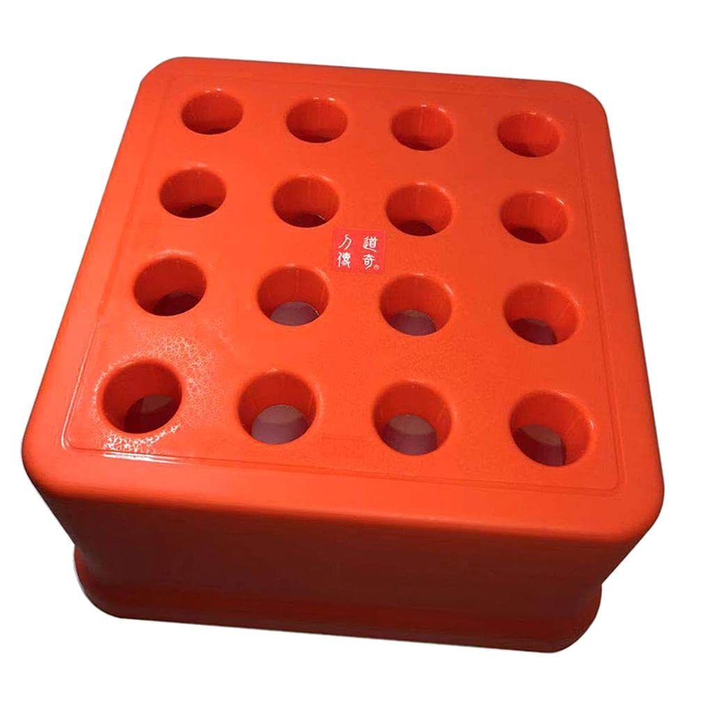 Baosity BT30 Tool Holder Storage Box PP Plastic Box for CNC Parts, Orange, 16 Hole