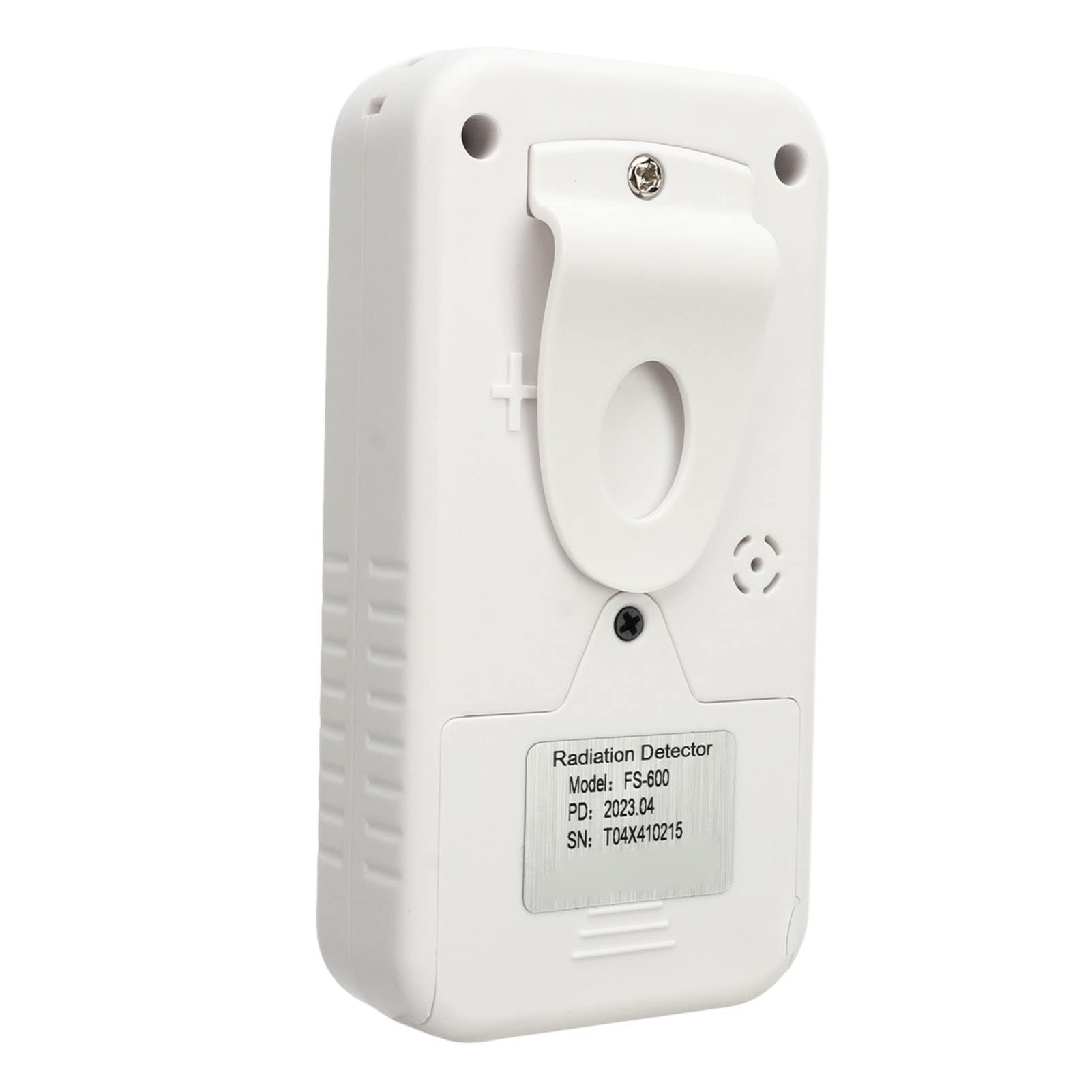 Geiger Counter, Nuclear Radiation Detector, Portable Beta Gamma XRay Monitor Meter, Digital Display, High Accuracy (White)