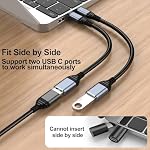 USB C to USB 3.0 Adapter, USB C Male to USB A Female Charger Converter for iPhone 17/16/15 Pro/Max, MacBook Pro/Air 2023, iMac, S23, XPS 17