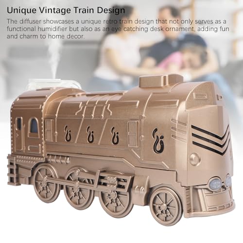 Humidificateur ABS et diffuseur d'aromathérapie train rétro maison - 4