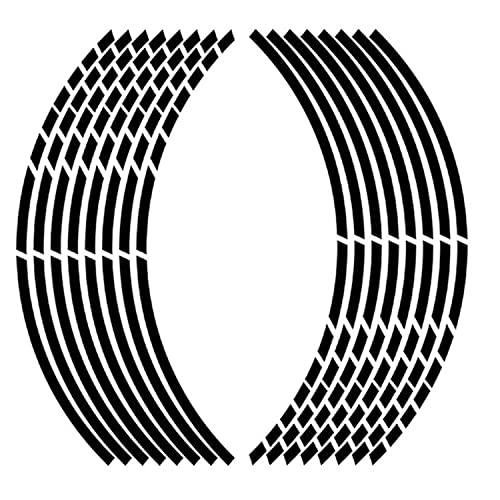 Allure Auto® 16" Reflective Wheel Rim Stripe Decal for Motorcycle Car