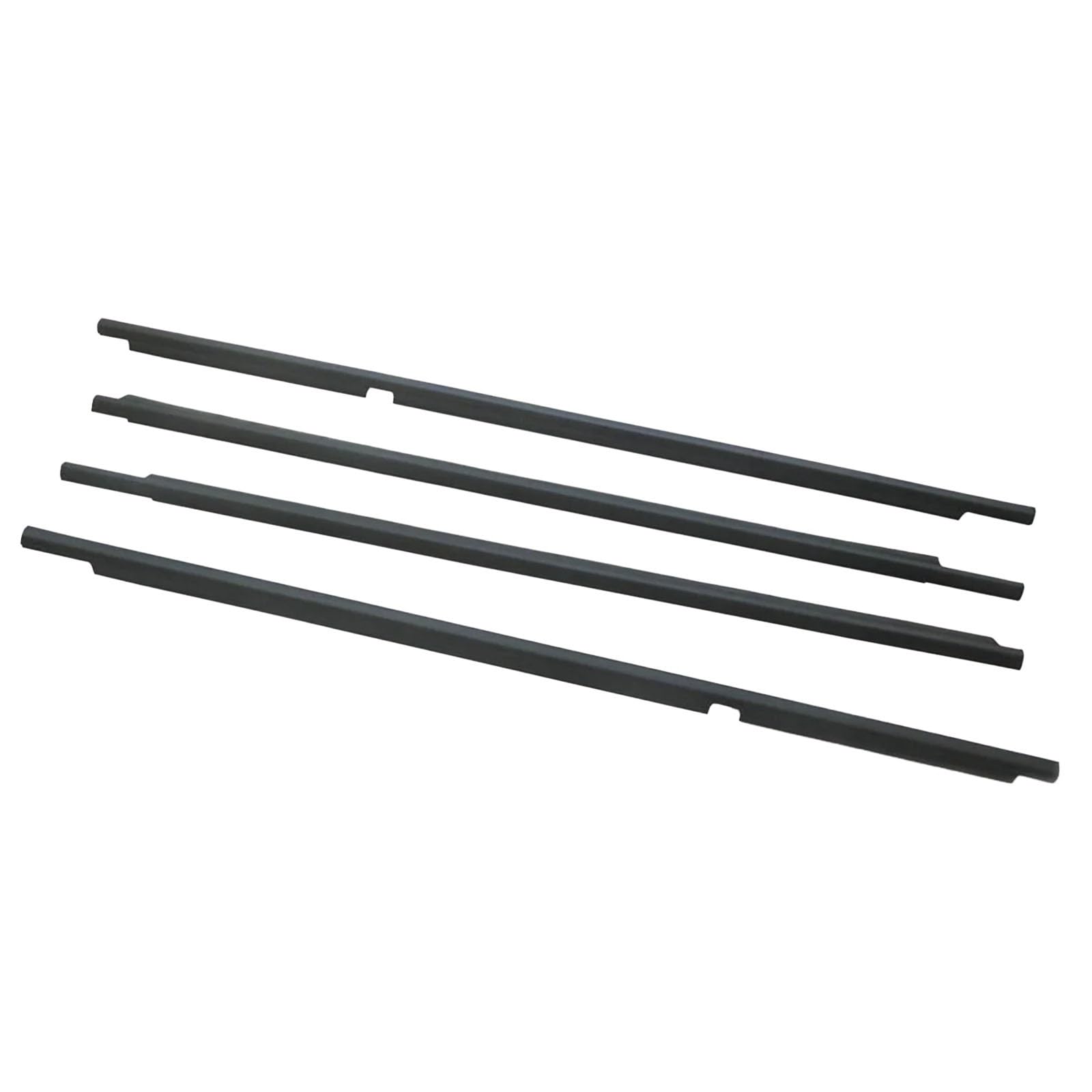 Automotive Window Seals Compatible with Lexus for LX470 1998-2007 4pcs Outer Windows Weatherstrip Sealing Belt Moulding Trim 7574060031 7573060031(Black)