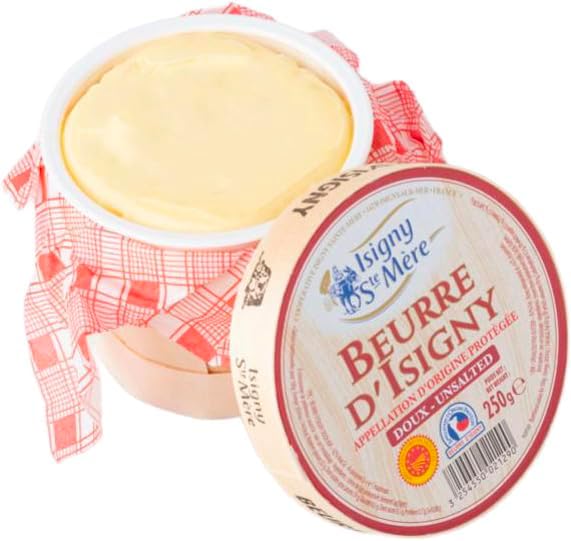 Beurre d'Isigny Butter In A Basket Extra Fin, Unsalted - 1 x 8.8 oz