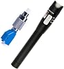 Fiber Visual Fault Locator 30mW with FCLC Adapter Kit, VFL 30KM Include Single Mode 9125um FC Male to LC Female Connector, Red Light Pen for CATV Telecommunications Engineering Maintenance