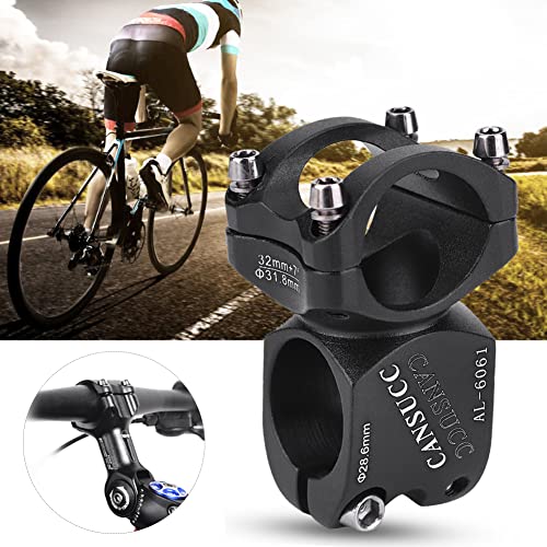 The Bicycle Short Handlebar Stem, Aluminum Alloy Short Handlebar Stem Bicycle Accessories For Mountain Bike 31.8X32Mm 31.8 * 32Mm Stem Aluminum Alloy Cycling Accessories Mountain Road Bike #TOP3