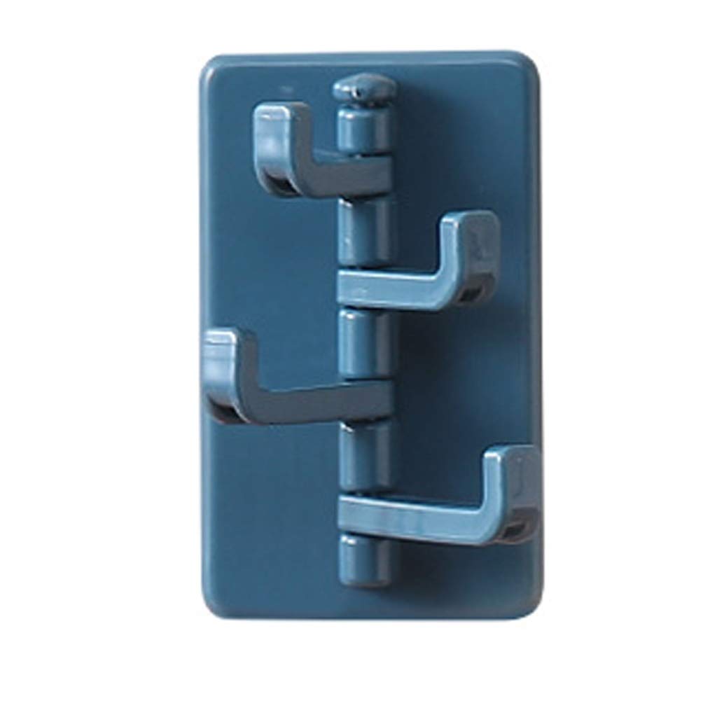 Genérico Toallero Gancho para Arriba 2 Paquetes de Ganchos giratorios Toallero Baño Montado en la Pared Estante de reinicio Sin Perforaciones Sin Rastro Ganchos Adhesivo Fuerte (Color: D) w