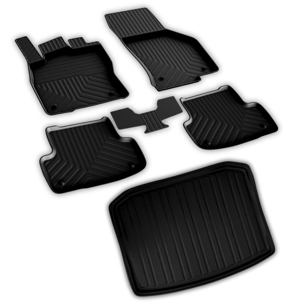 ferrous autoaccessories Seat Ateca 4x4 ile Uyumlu 4D Paspas ve 3D Bagaj Havuzu 2017 ve Üstü