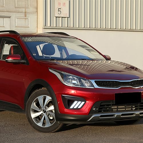 BAKUGO 2 Peças Led Luz De Circulação Diurna Luz De Nevoeiro DRL Luz Do Sinal De Volta 12V Para Kia K