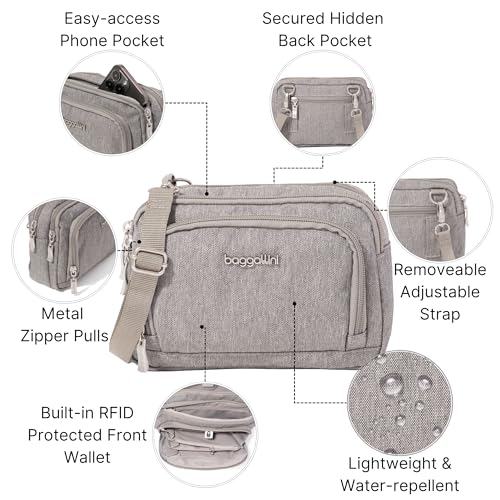 Image of Baggallini Triple Zip with Front Wallet /Trifecta RFID Wallet Crossbody