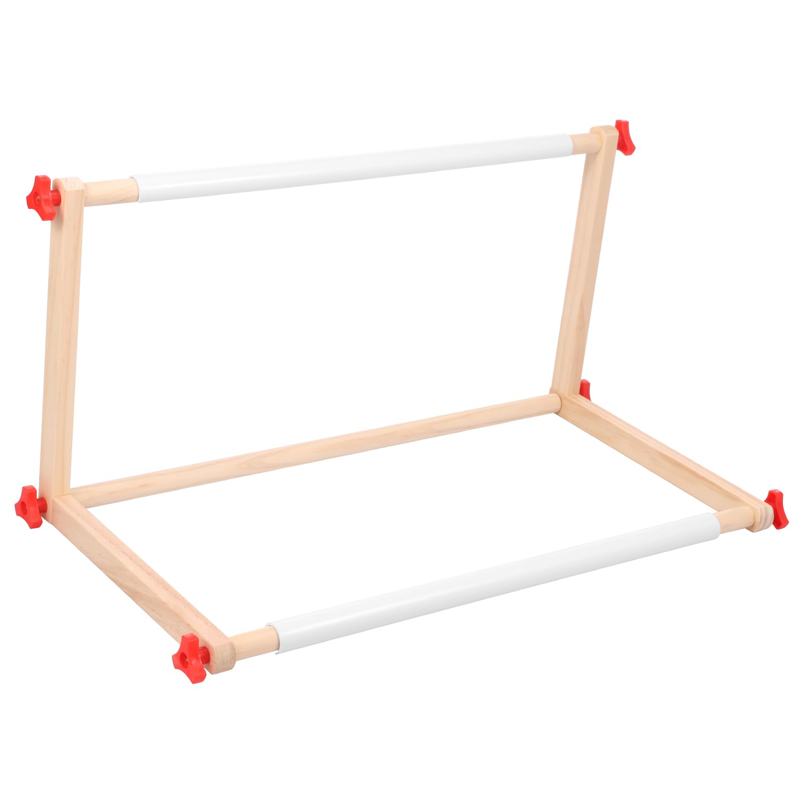 Nihuifdpy 53×27.5×27.5Cm Adjustable Embroidery Table Stand, Wooden Cross Stitch Hoop Stand For Lap Or Table Top Cross Stitch Or Tapestry, Embroidery Hoop Holder For Arts Crafts Sewing(53×27.5×27.5Cm)