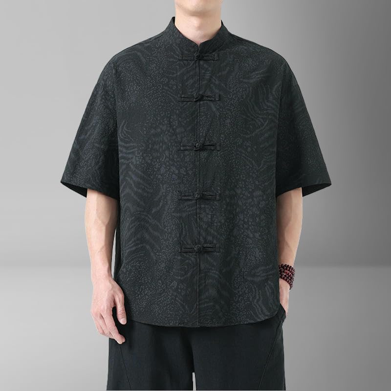 Costume d'été homme style chinois anti-transpira​tion coupe rétro décontractée