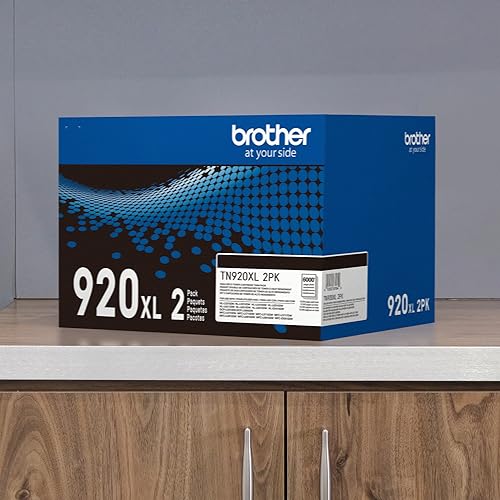 Image of Brother Genuine TN920XL High-Yield Black Toner Cartridge 2-Pack for Professional Business Laser Printers, 12,000 Pages per Cartridge, Compatible with HL-L5210DW, HL-L6210DW Series | Approx. 6, 000 Pages per Cartridge, Compatible with Hl-L5210dw and Hl-L6210dw