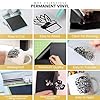 Celestique Premium Permanent Vinyl - 12'' x 10ft Black Adhesive Vinyl - Black Permanent Vinyl with PET Backing for Easy Cutting, Weeding and Transfer #3