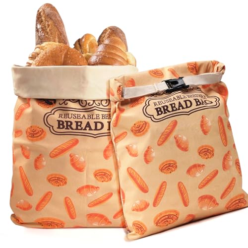1 Pack Beeswax Bread Bags for Sourdough Homemade Bread, XL Cotton Lining Sourdough Reusable Natural Beeswax Bread Storage Bag, Keep Fresh and Upgraded Large Capacity Portable