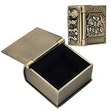 Holigie 2Pcs Book Jewelry Box, Tooth Collection Case Exquisite Vintage Craft Gift Ornament for Jewelry Trinket Wedding Memories Hobby Keepsake
