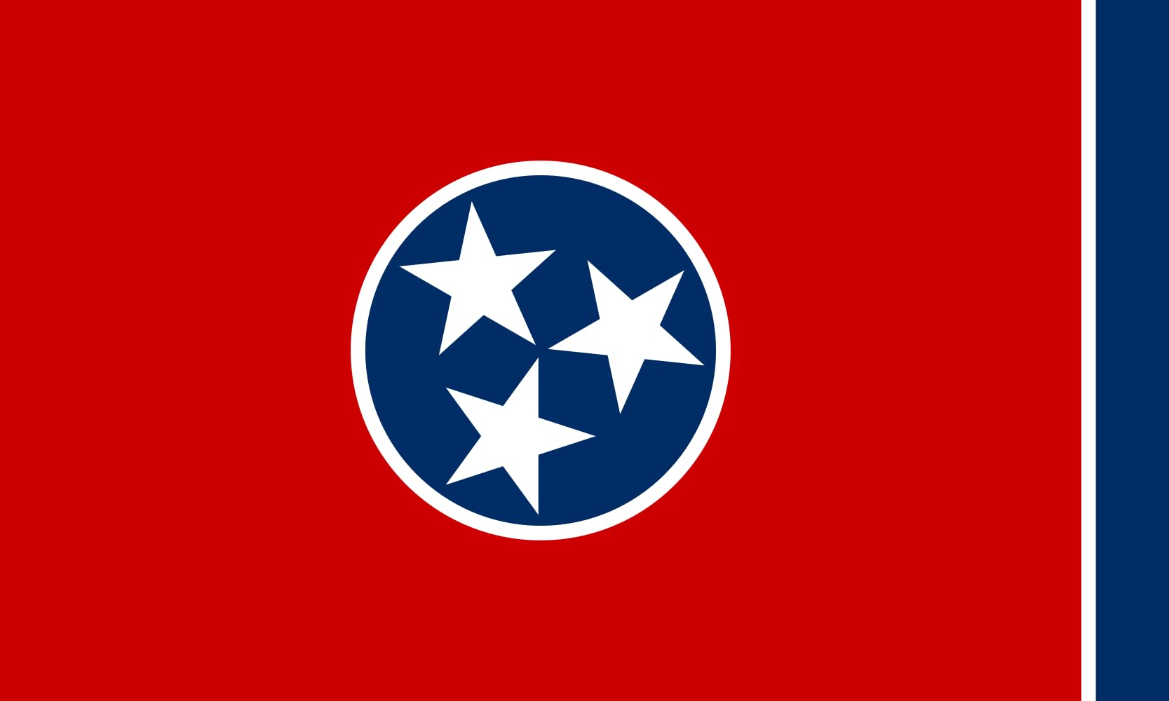 Drapeau paysage Tennessee 1.5m² grand pavillon horizontal extérieur