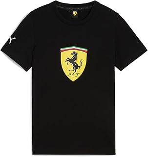PUMA Unisex Ferrari Race Kids Colored Big Shield Tee Classic