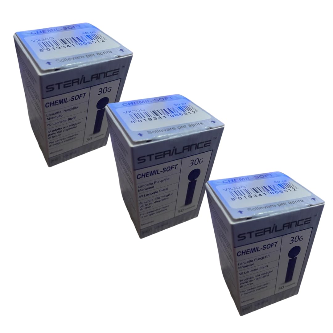 Lancette pungidito sterili compatibili universali G30 - (3 confezioni (150 pz))
