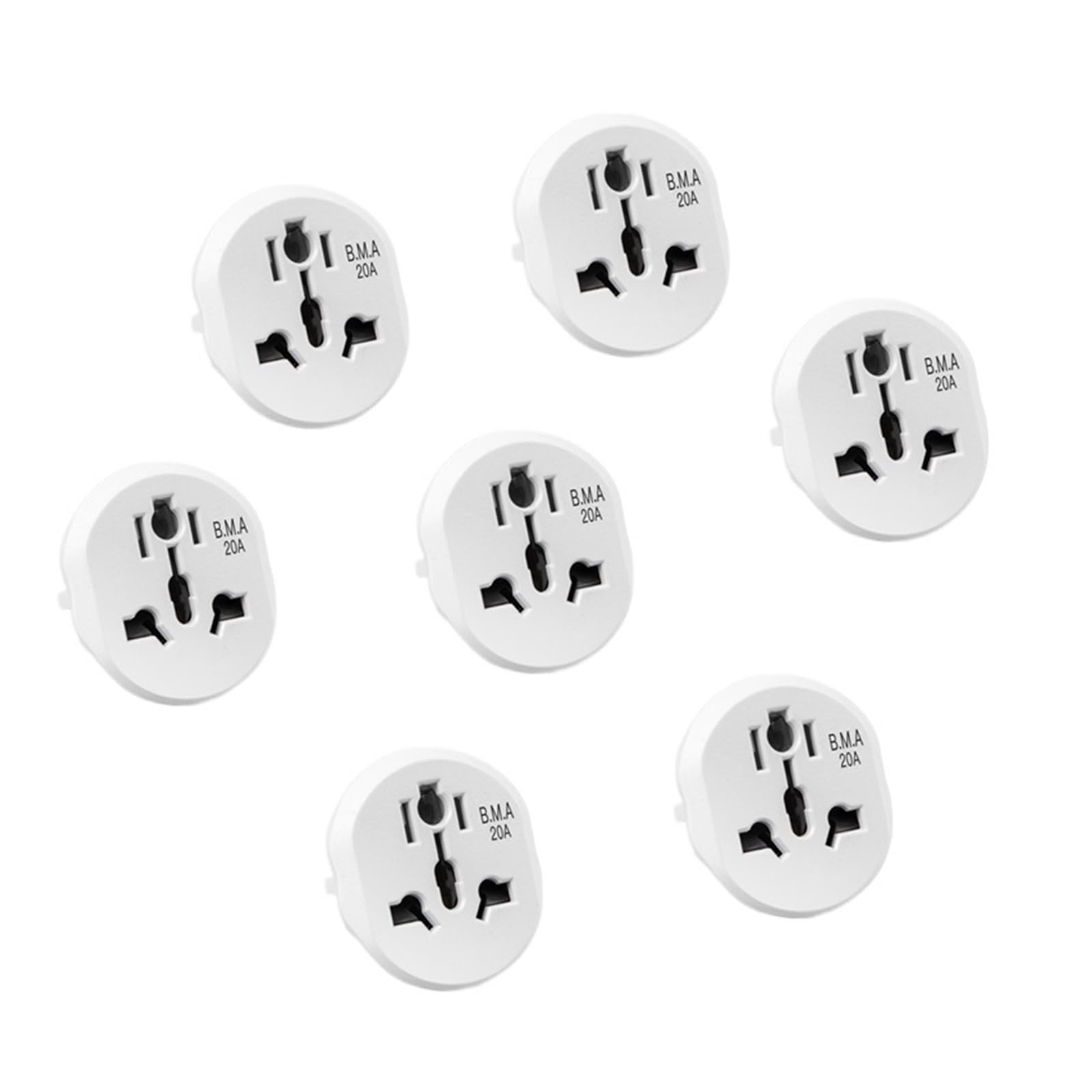 Adaptadores de enchufe Convertidor de software universal FR A+U U+S U+K a E+U Adaptador de viaje Adaptador de software doméstico Toma de corriente eléctrica de pared de 16 A y 250 V(Travel adapter B 0
