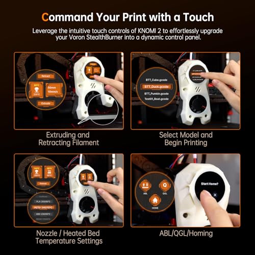 KNOMI 2 écran tactile 3,3 cm pour résoudre le câblage complexe sur Voron - 3