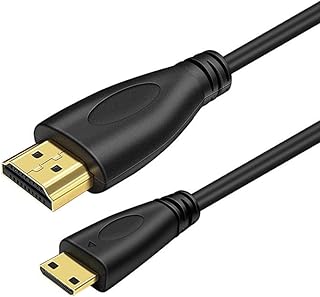 Mini HDMI - HDMIケーブル 3D 4K@60Hz 高速mini hdmiからhdmi変換アダプタ 18Gbps 高速データ ミニ hdmiオス - HDMIオス変換ケーブル Mini hdmiケーブル 双方向通信 テレビ モバイルモニタ カメラ パソコンなどに適用 (3M)