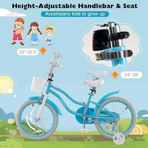 Image of BABY JOY Kids Bike, 12 14 16 18 20 Inch Boys Girls Bike w /Removable Basket