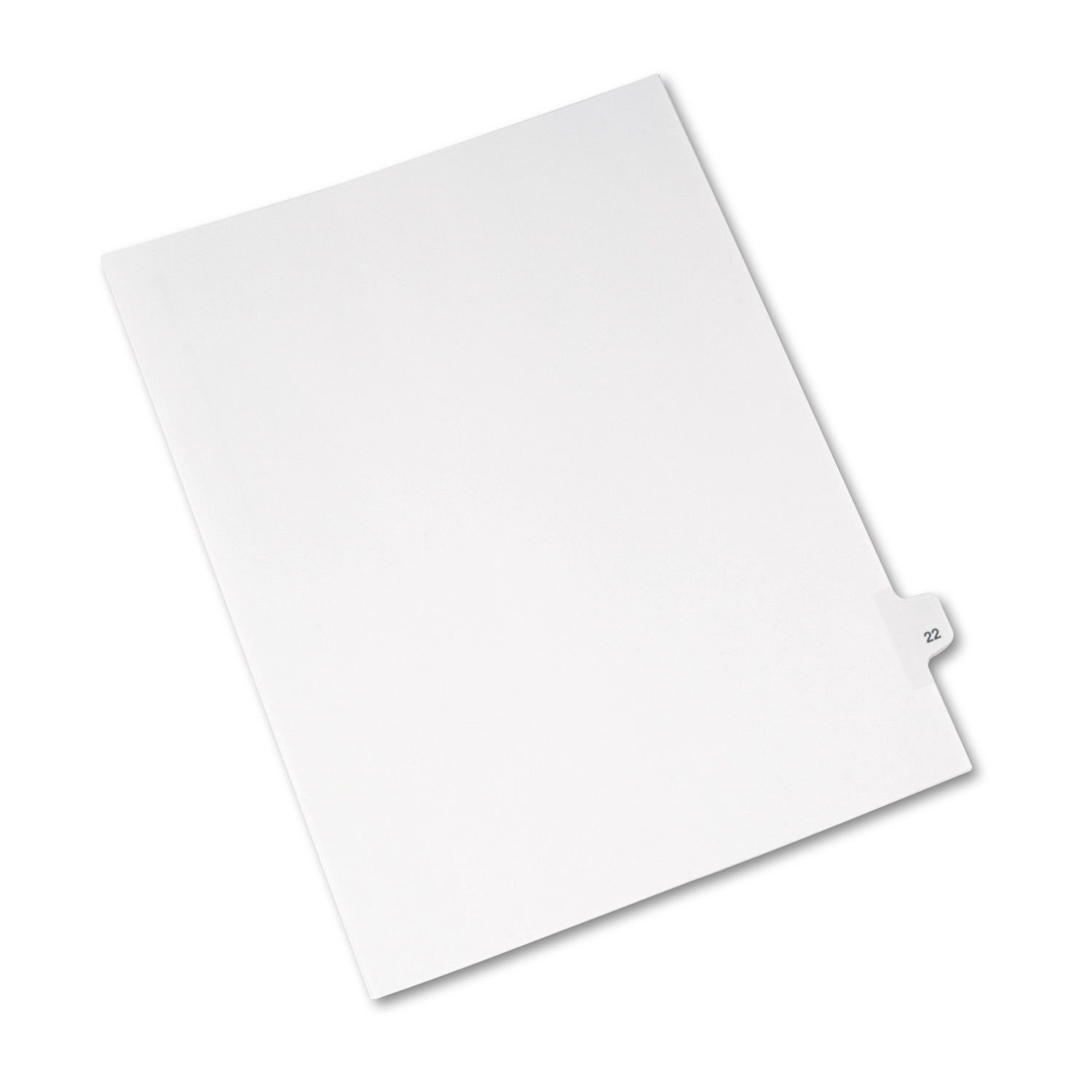 Avery Legal Dividers, Premium Individual Tab Titles, Letter Size, Side Tabs, 22, Pack of 25 (01022) - Image 4