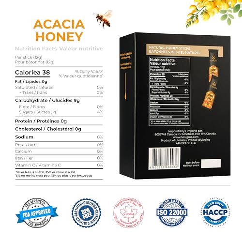 Paquete HONIGMA Miel de Acacia 50 barras y 250g cruda miniatura 2