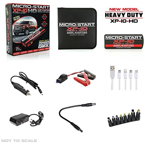 Micro Start XP-10 Ultra with Carrying Case Mini Car/Truck Jump Starter 650 Cranking Amps! Jump a Diesel Truck! 18,000 mAh to Charge Electronics/Cell Phones Cover