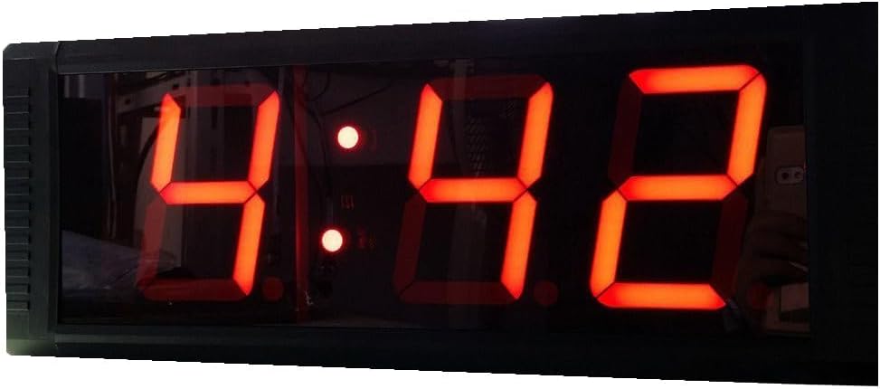 AZOOU 4-Inch LED Countdown/Up Timer Clock with Hours Minutes 3 Digits, Max Count up to 9 Hours 59 Minutes