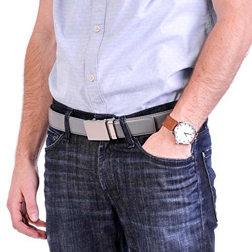 Image of Mission Belt Men's Leather Ratchet Belt, 40mm Metal Collection