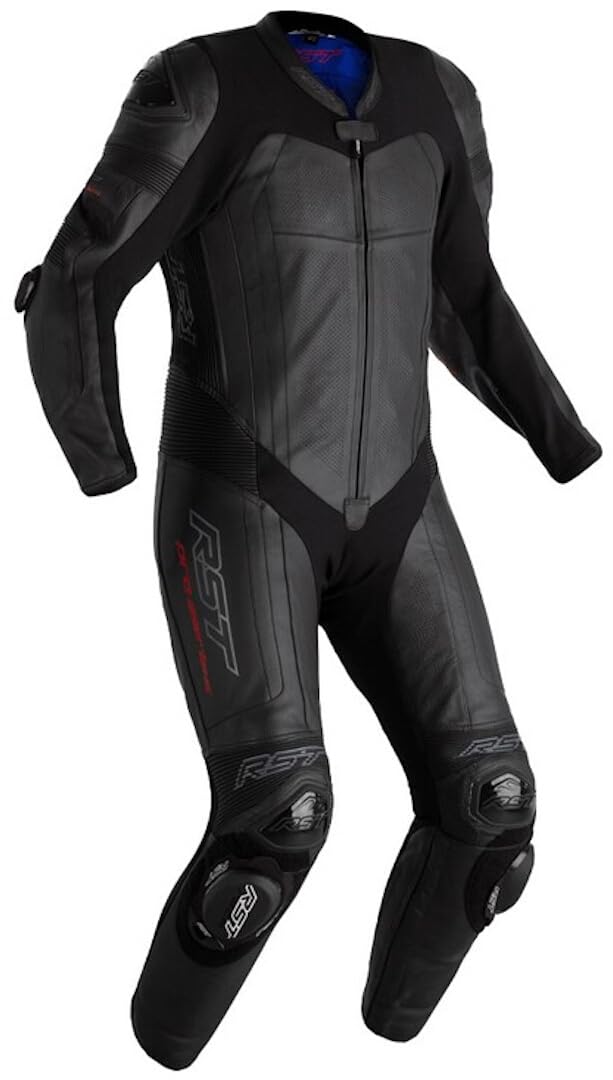 RST Pro Series Evo Poduszka powietrzna Jednoczęściowy skórzany kombinezon motocyklowy, czarny, XL