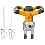 Ingco MX218008 Miscelatore Malta Colla Cemento 1800 W a 2 fruste Pad Velocità regolabile