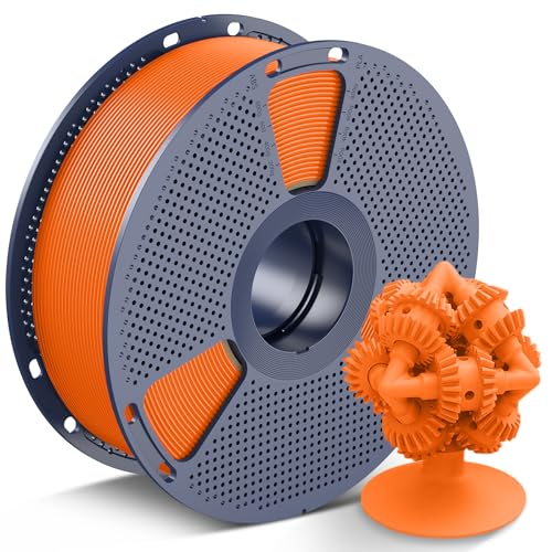 SUNLU ASA Filament 1.75mm, UV/Rain/Heat Resistant Tough 3D Printer Filament, Great for Printing Outdoor Functional Mechanical Parts, 1kg Spool (2.2lbs), ASA Orange
