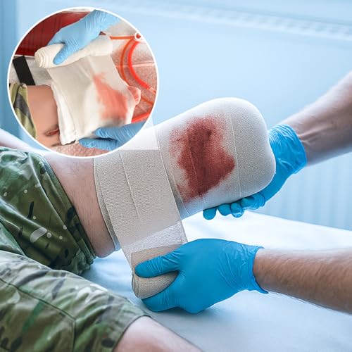 Image of Wound Packing Trainer Kit, Stop The Bleeding Kit for hemostasis Training, Wearable Severed Leg Trauma Trainer
