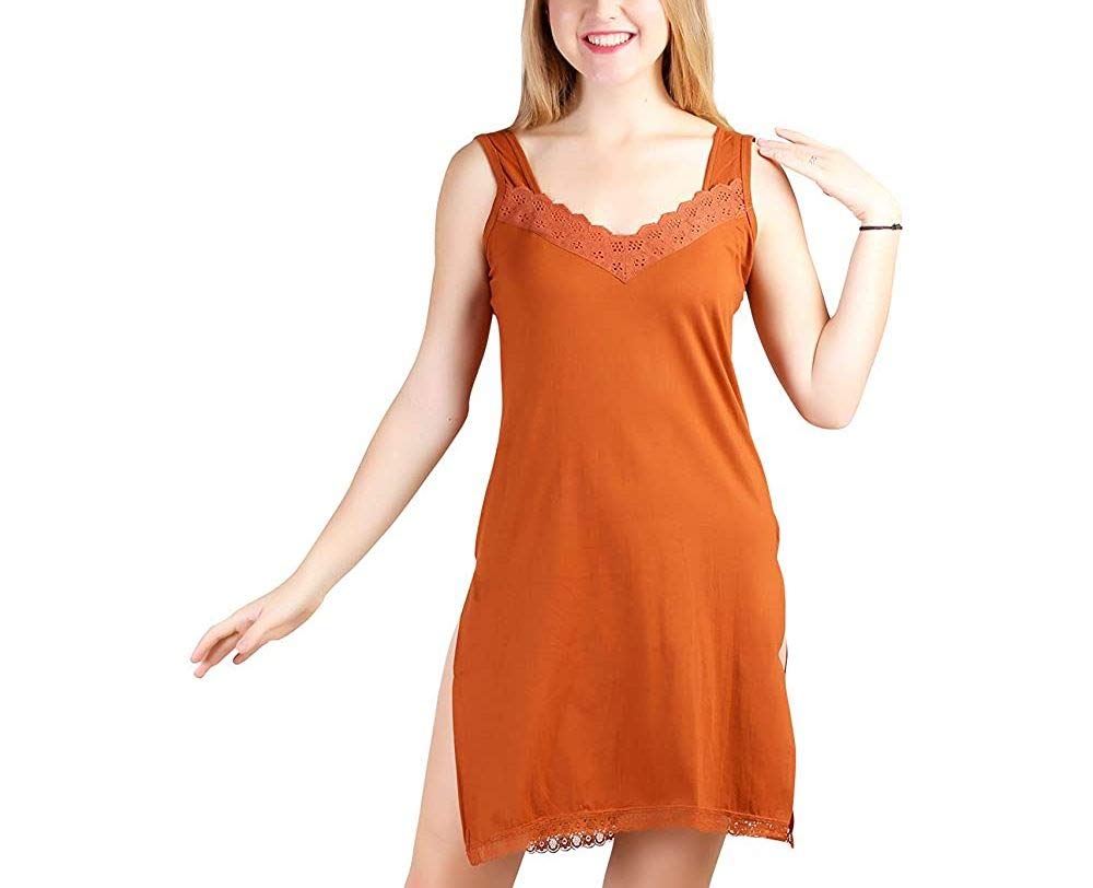 BLAZON Women's Cotton Hosiery Fairy Full Slip (Available Sizes: S, M, L, XL, 2XL, 3XL, 4XL, 5XL)