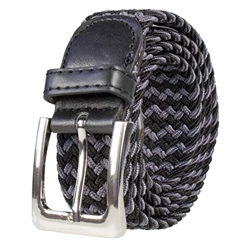 Image of Canvas Elastic Fabric Woven Stretch Multicolored Braided Belts