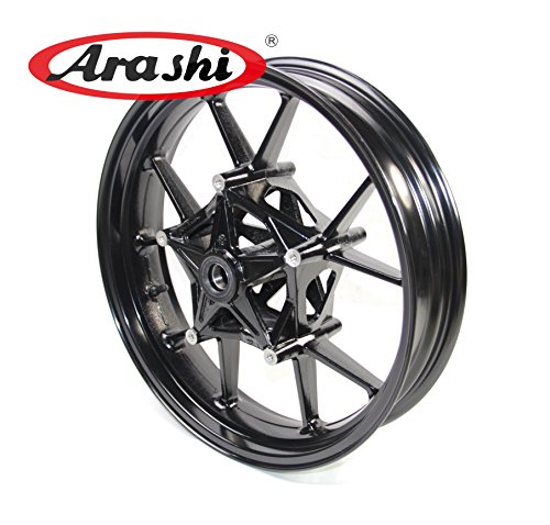 Arashi Front Wheel Rim for BMW S1000RR 2009-2018 / S1000R 2014-2018 Motorcycle Replacement Accessories Gloss Black 2010 2011 2012 2013 2015 2016 2017 - Thumbnail 3