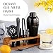 Mixology & Craft Cocktail Shaker Set: 10-Piece Bartender Kit with Stand | Complete at Home Bar Set with Bar Accessories | Great Housewarming Gift | Leak-Proof Design (Gun-Metal)