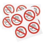 Autocollants sans : avec une bonne viscosité, l'autocollant d'avertissement peut être collé de la surface lisse de manière stable, pas facile à tomber, très pratique.