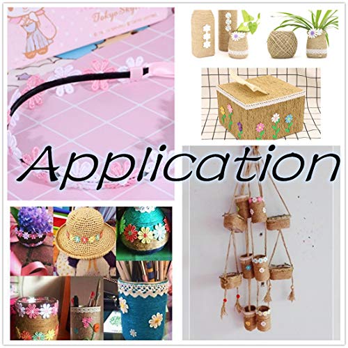 Idongcai Red Lace Trim Daisy Flower Decorating For Crafts Diy Ribbon Lace Daisy Sewing Crafts For Wedding Dress Hair Band Clothes Decoration(15 Yards) #TOP3