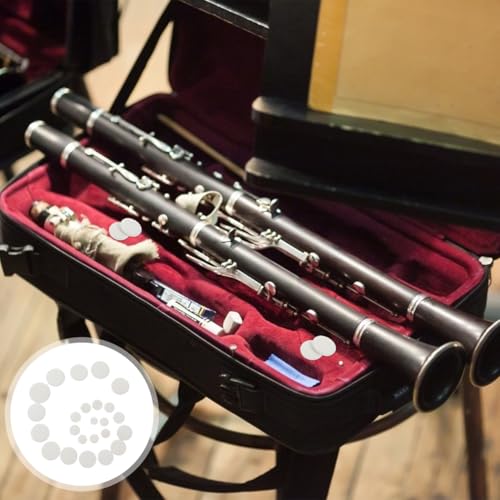 UPKOCH Fagottpolster 24 Stück Schalllochdichtungen Zubehör Für Fagott Ersatzkissen 2.75X2.75X0.12In Antivibration Polster Für Dichte Abdichtung Beim Spielen