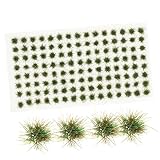 ibasenice Miniature Grass Tuft Model 104 Stems Durable Resin DIY Landscape Accessory Mini Grass