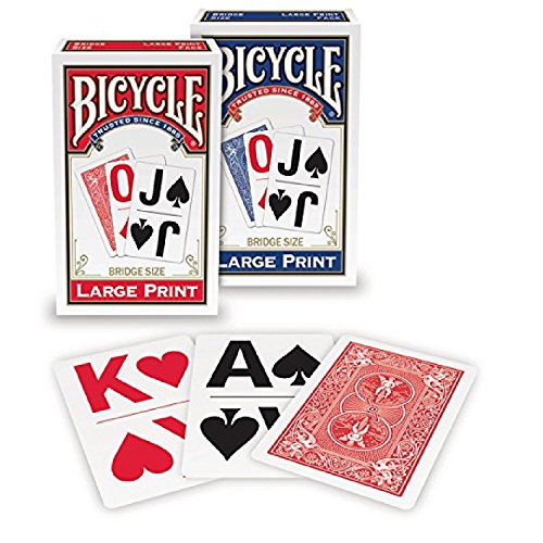 Bicycle Playing Cards grande impresión 2-pack