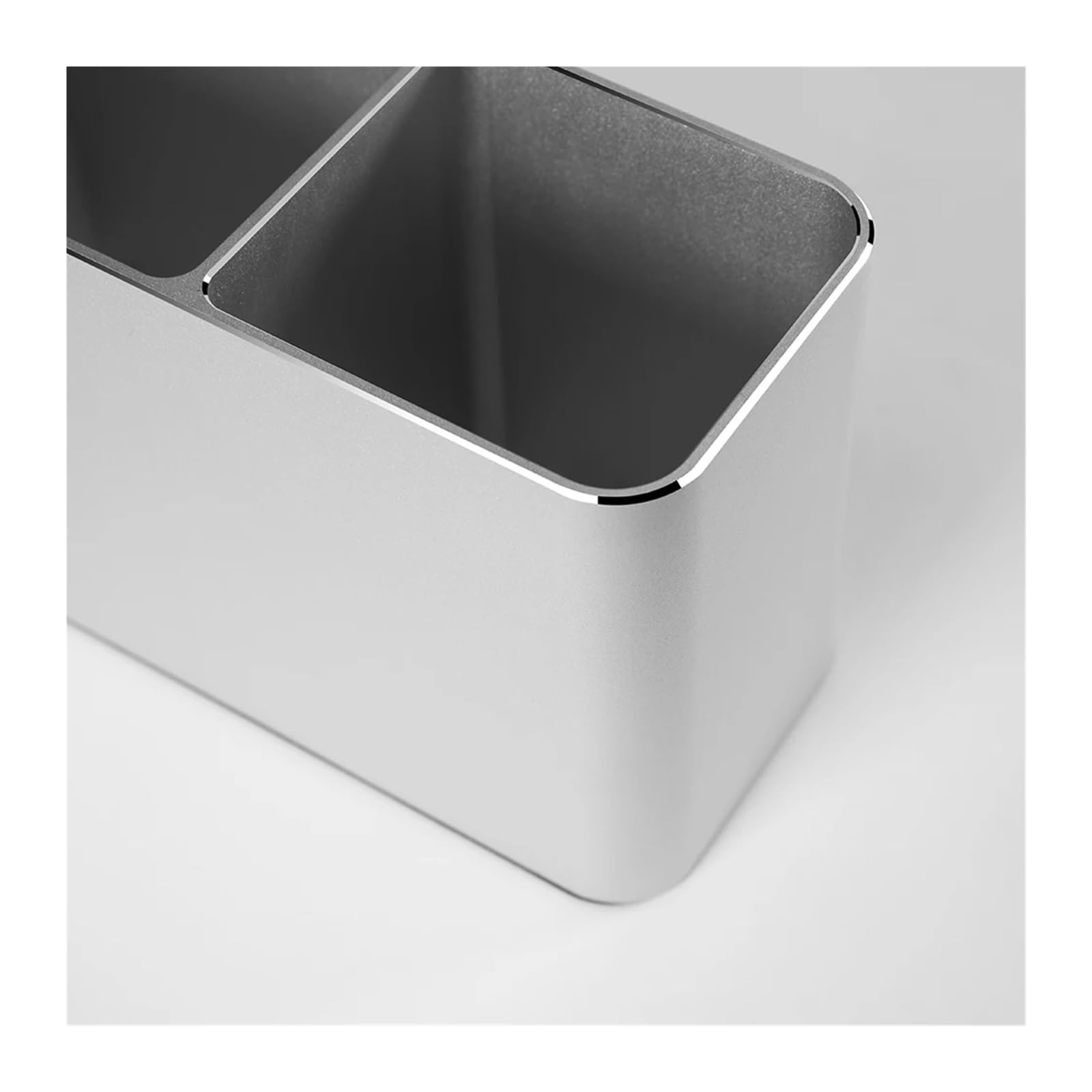 portapenne Portapenne in metallo di alluminio Supporto for matite for organizer da scrivania Porta pennelli for trucco(Style 02)